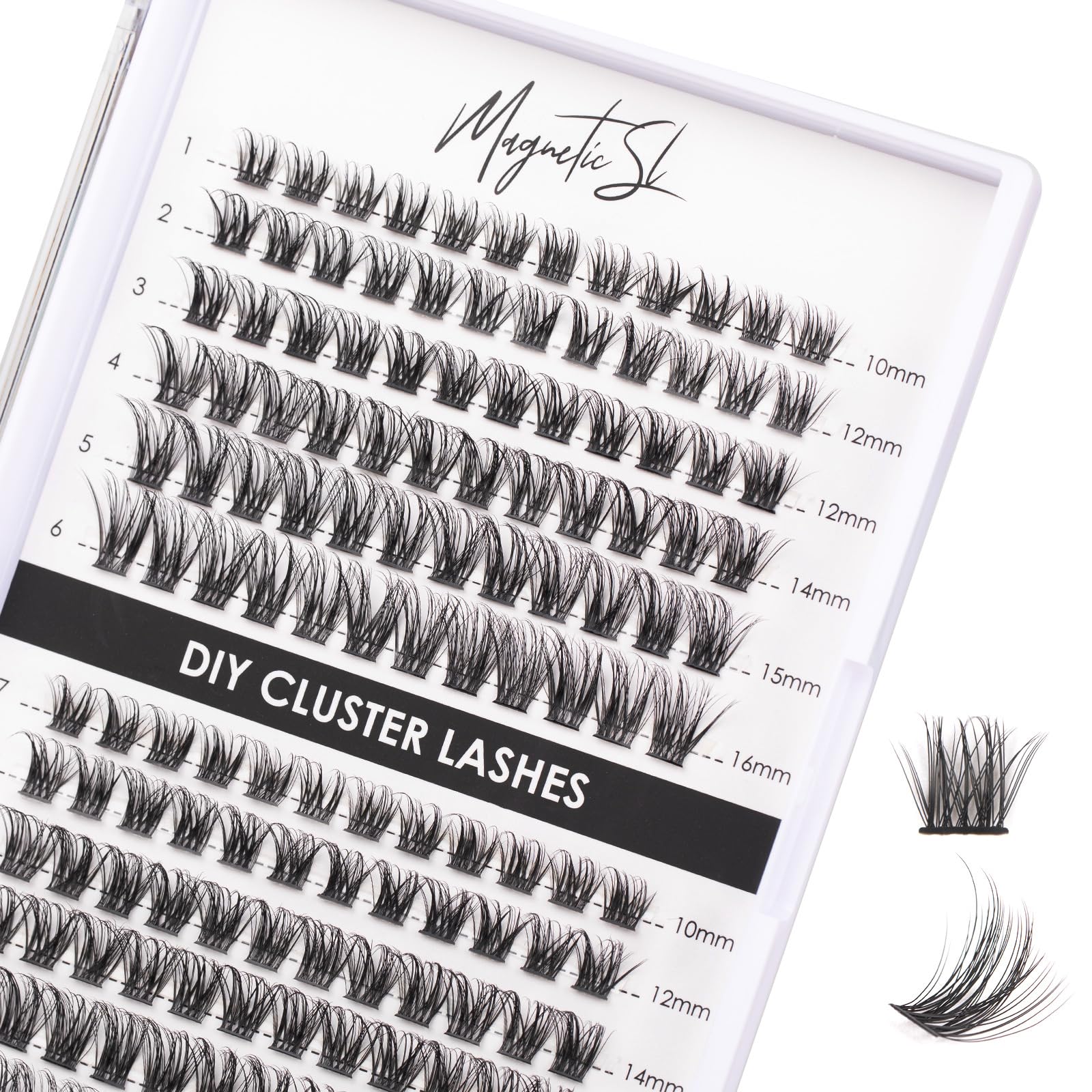 Trilumity Lash Clusters Individual Clusters Cluster Faux Mink Fiber - Clear False Lashes