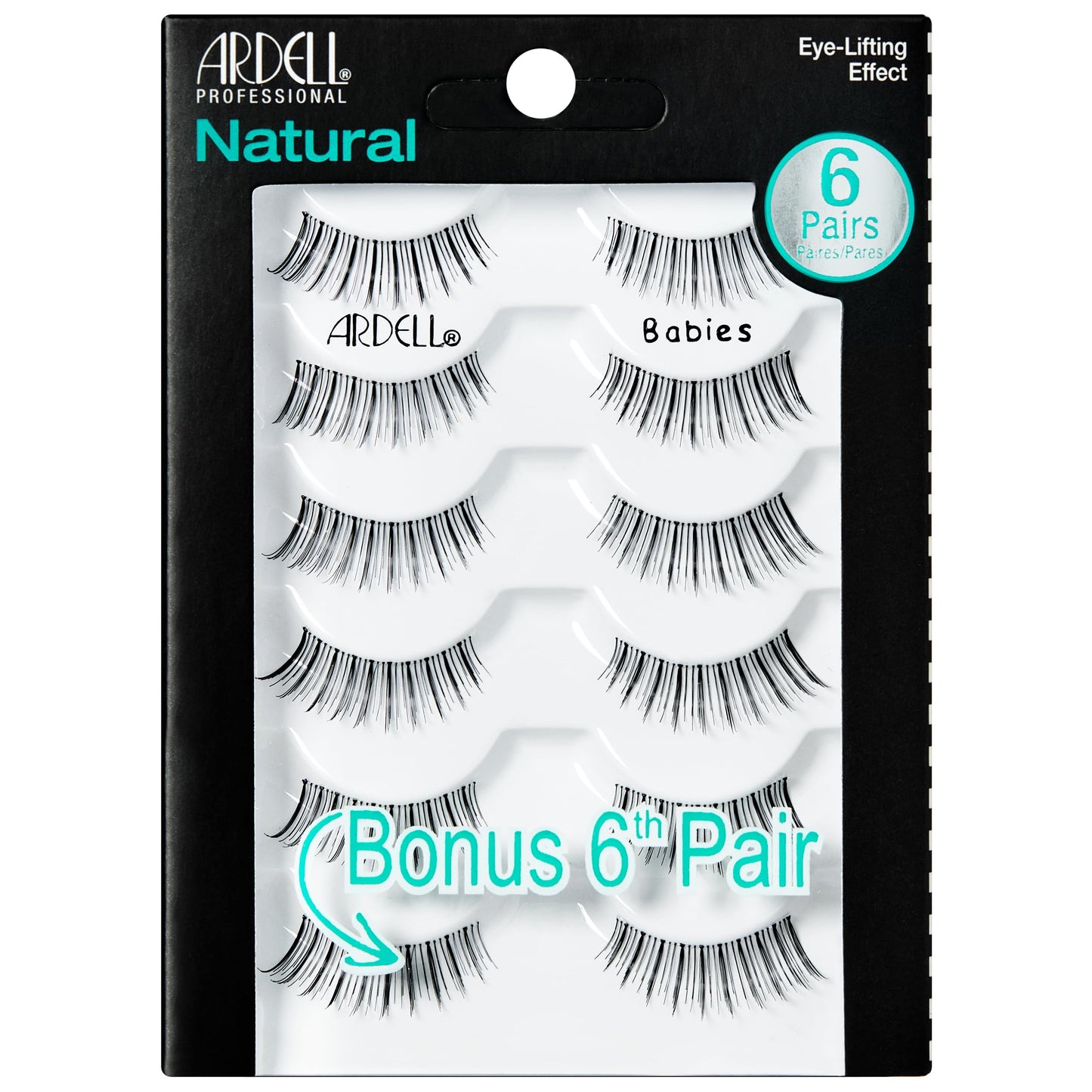 Trilumity Babies Lightweight Short Length Strip Faux Mink Fiber - Black False Lashes