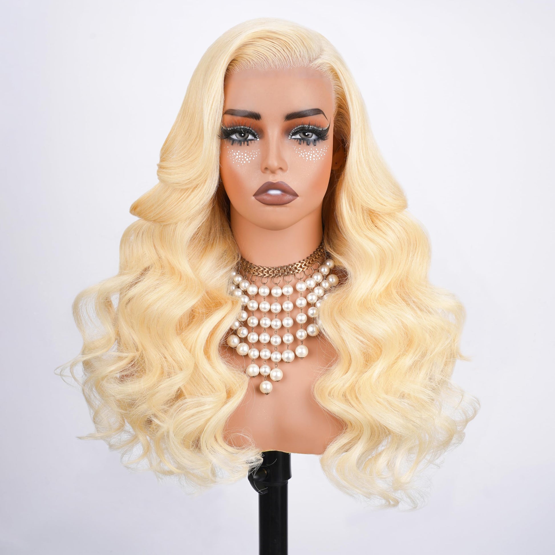 Trilumity 613 13X6 250 Density Body Wave 100% Human Hair - Natural Black Hair Replacement Wig