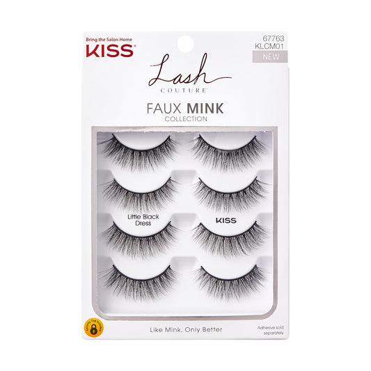 Trilumity Reusable Faux Wispy Faux Mink - Black False Lashes