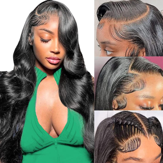 Trilumity 13X6 For Women Body Wave Human Hair - Natural Color Hair Replacement Wig