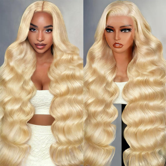 Trilumity 613 200 Density Blonde Body Wave Brazilian Virgin Hair - Natural Black Hair Replacement Wig