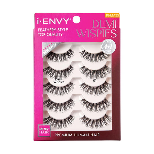 Trilumity Natural Faux Mink Fiber - Black False Lashes