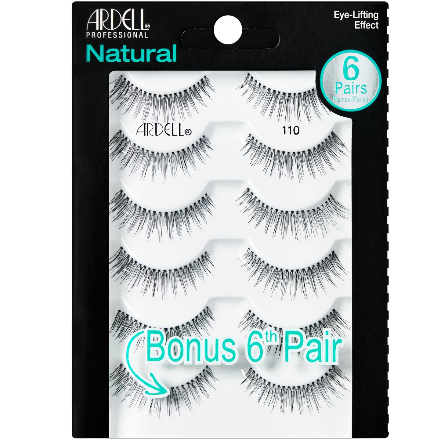 Trilumity Premium 110 ( Per Pack) Strip Reusable Faux Mink Fiber - Black False Lashes Set