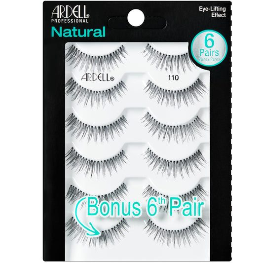 Trilumity Premium 110 ( Per Pack) Strip Reusable Faux Mink Fiber - Black False Lashes Set