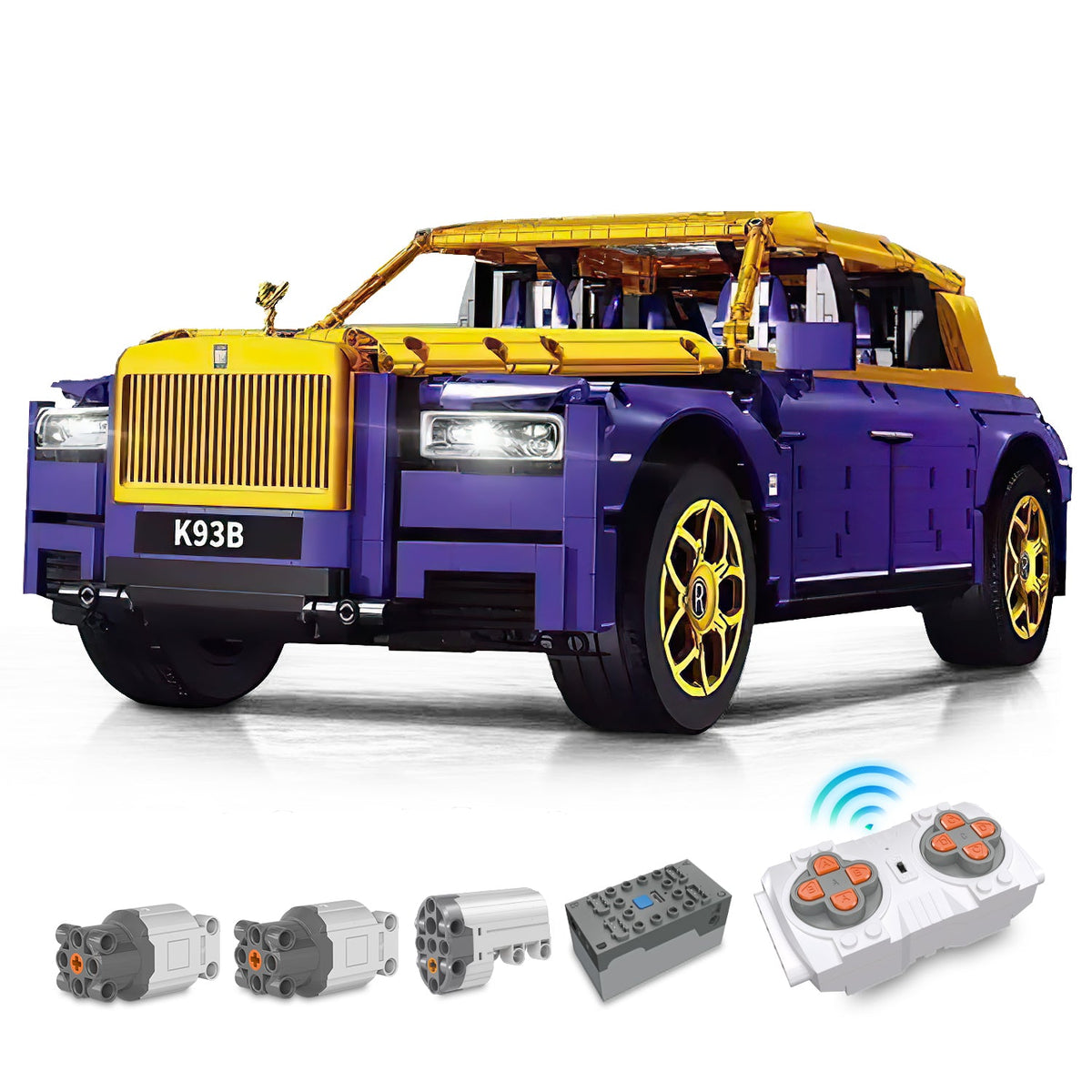 Trilumity Building Block Set: 1:8 Rolls-Royce Cullinan with Remote Concrol | Bavbrick.com