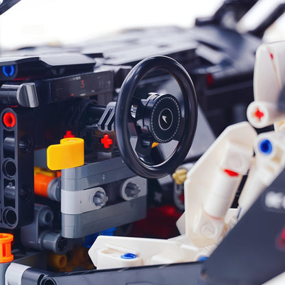 Trilumity Motorized Building Block Set: 1:8 The Ultimate British Woking Hypercar | White Custom Edition | Shipped in Original Gift Box (4200+-Piece)