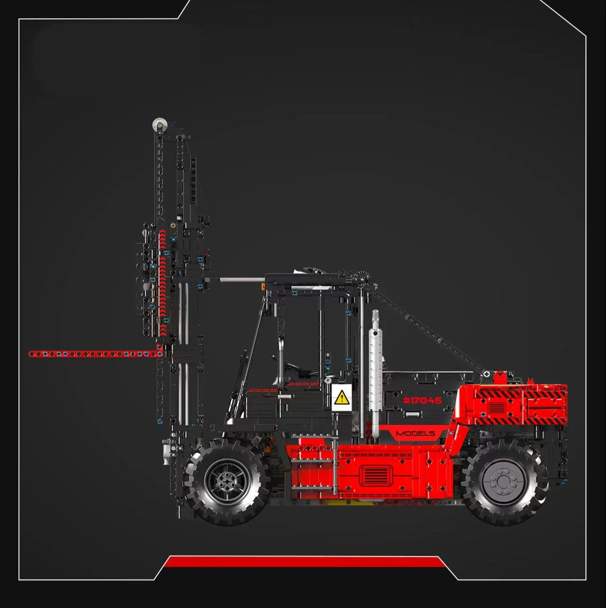 Mould King Building Block Set: Motorized Heavy Duty Forklift Truck, Model K17045
