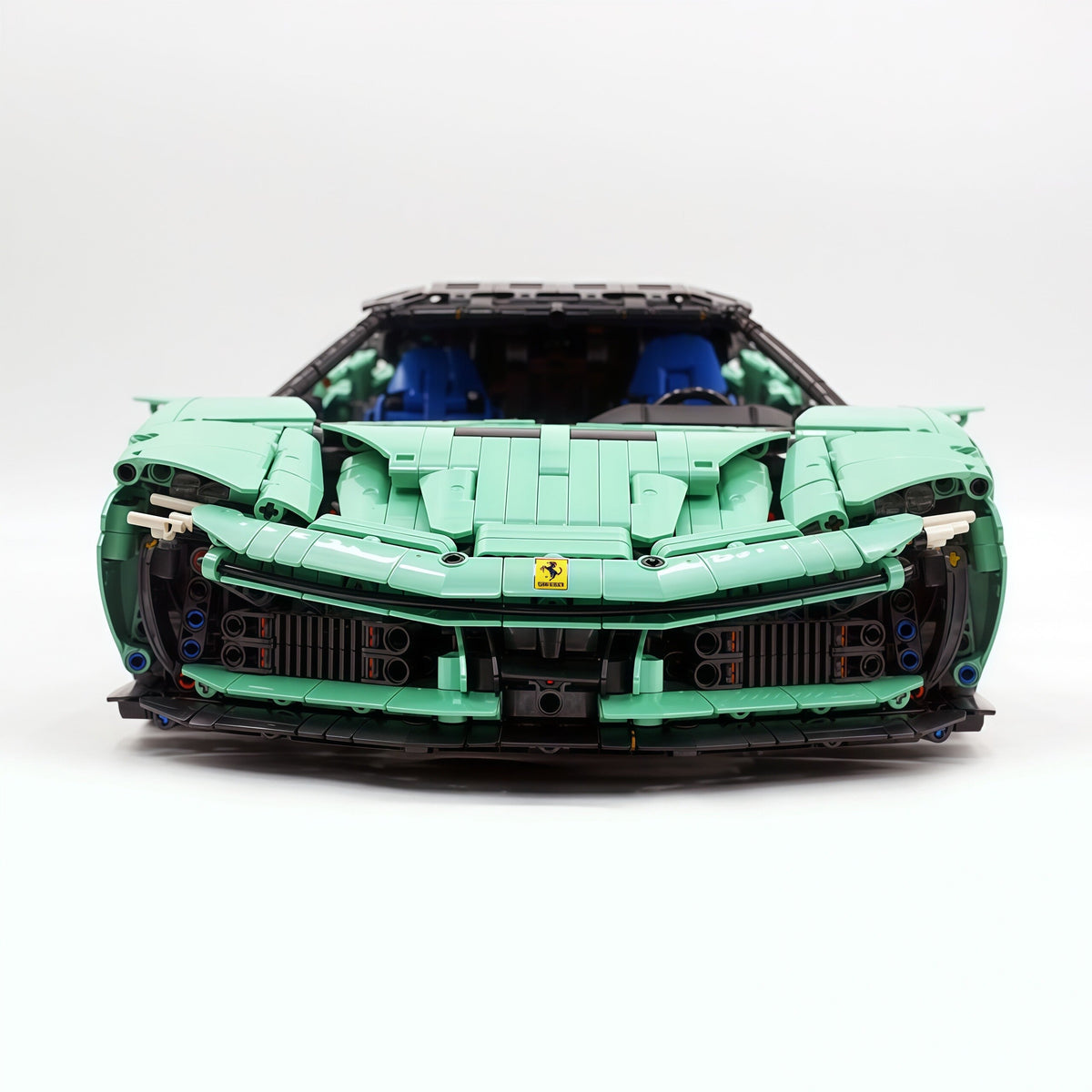 Trilumity Motorized Building Block Set: 1:8 Xx Track Hybrid Baked Enamel Mint Green Limited Color, The Ultimate Supercar, More Than 12 Features