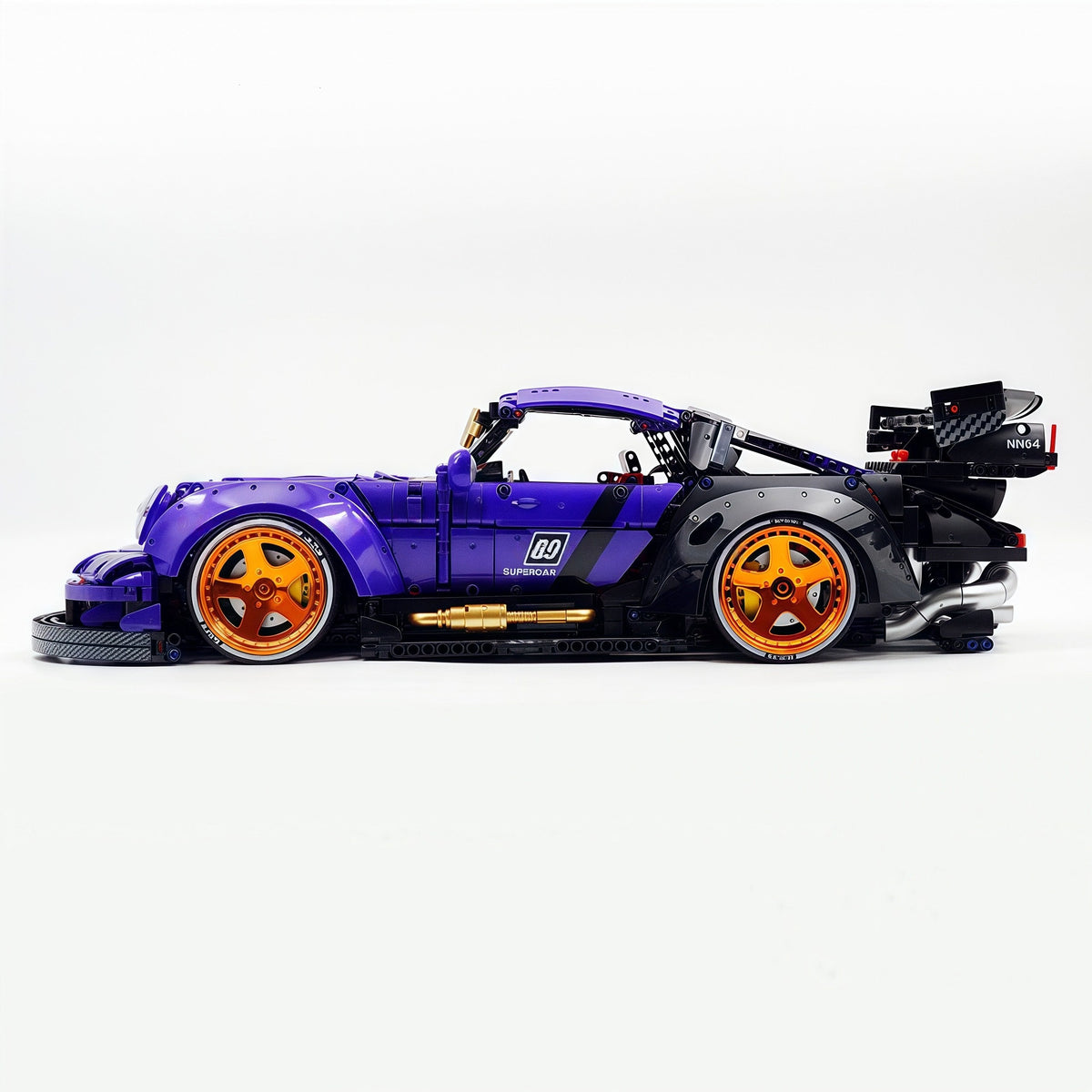 Trilumity Motorized Building Block Set: The Ultimate Widebody Porsche 964 RWB, Widebody German Coupe (3950-Piece)