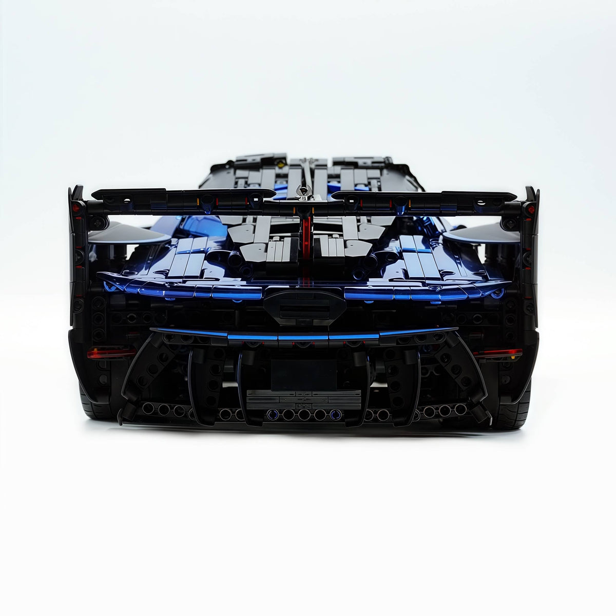 Trilumity Motorized Building Block Set: 1: 8 Woking Hypercar Track Focus, Aerodynamic Brilliance, Mirror Customized Edition (3862-Piece)