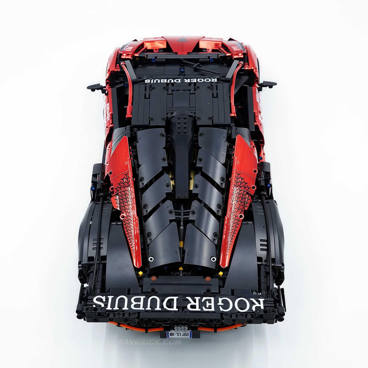Trilumity Building Block Set: 1: 8 The Ultimate Italian Track-Only V12 Hypercar, Mirror Red Plated Limited Edition (4100+Piece)