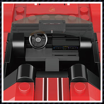 Mould King Building Block Set: Mini Ferrari F8 Speed Champions Racers, Model K27041