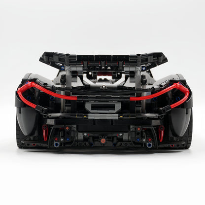 Trilumity Building Block Set: 1: 8 The Ultimate British Hybrid Hypercar | Matt Black Custom Edition(3893-Piece)
