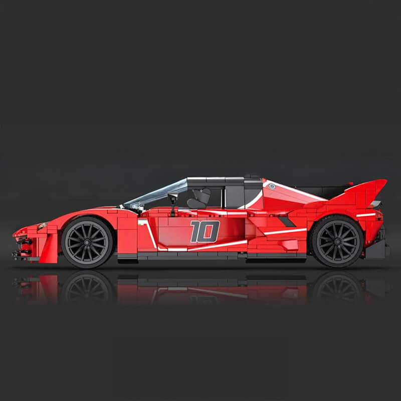 Trilumity Building Block Set: 1:16 Prancing Horse Track Hypercar | 1046-Piece | Italian Track Performance