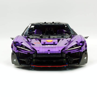 Trilumity Motorized Building Block Set: 1:8 The Ultimate British Woking Hypercar | Pearlescent Purple Custom Edition | Shipped in Original Gift Box