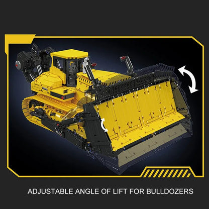 Mould King MOC Motorized Building Block Set: Liebherr PR766 Bulldozer, Model K17049