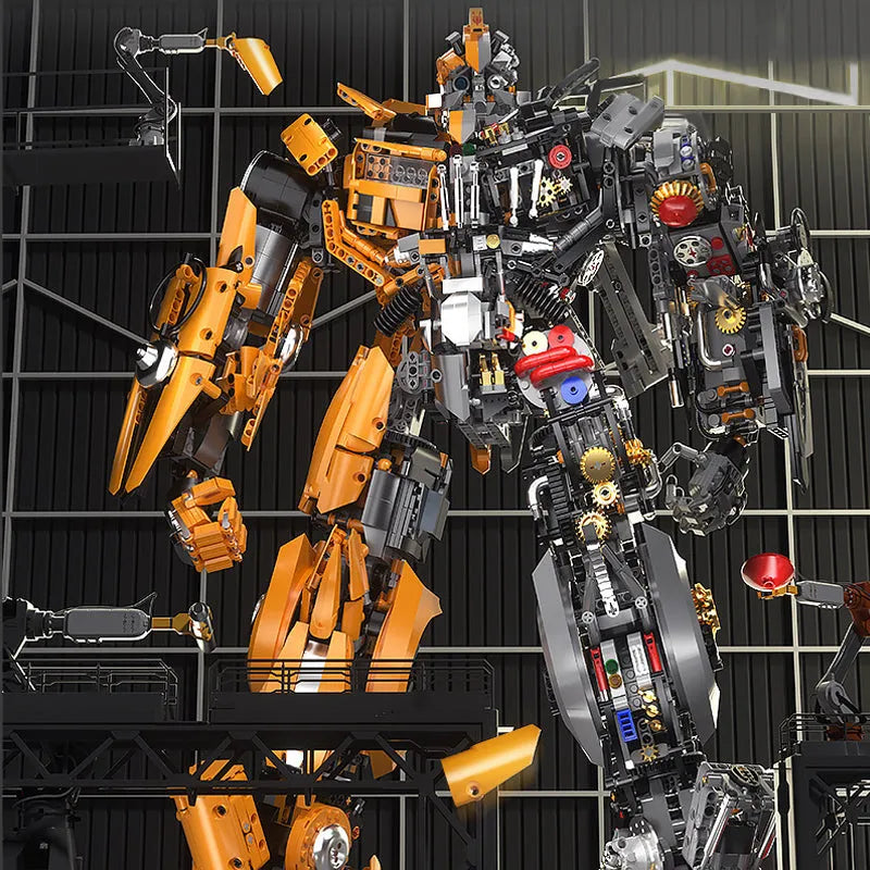 MOC Building Block Set: Mech MOC Metamorphic Bumblebee Robot, Model V5014