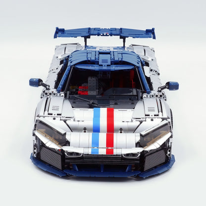 Trilumity Building Block Set: 1:8 The Ultimate 2025 Hybrid Hypercar | Remote Controlled V6 Prancing Horse Hypercar | Silver Limited Edition