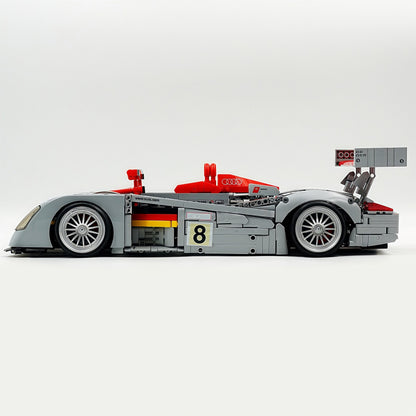 Trilumity Building Block Set: 1:8 Audi R8 Lmp 2000 | Remote Controlled | Genuine Authorization | 2426-Piece