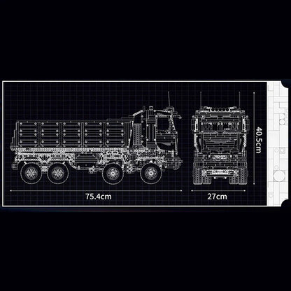 Trilumity The Pneumatic Dump Truck Building Block Set, Remote Control, 5,768-Piece