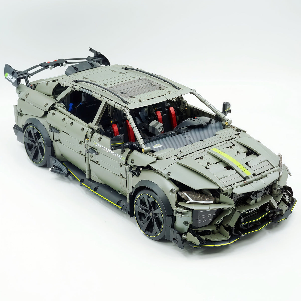 Trilumity Motorized Building Block Set: 1:8 The Ultimate Italian Super Suv | Remote Controlled | Grey Plating Limited Edition- 3223Piece