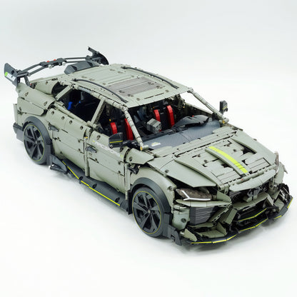 Trilumity Motorized Building Block Set: 1:8 The Ultimate Italian Super Suv | Remote Controlled | Grey Plating Limited Edition- 3223Piece