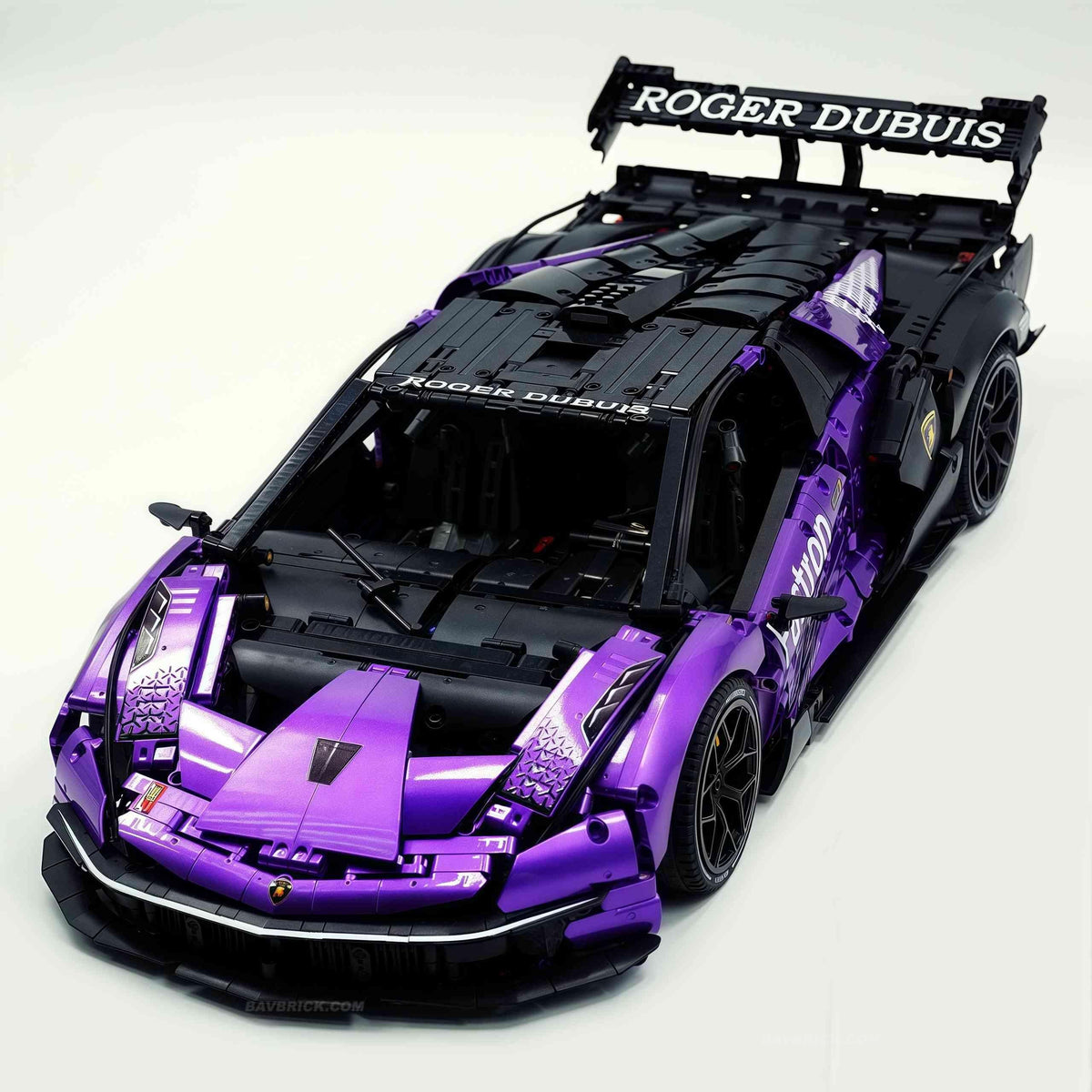 Trilumity Building Block Set: 1: 8 The Ultimate Italian Track-Only V12 Hypercar, Amethyst Limited Edition (4100+Piece)