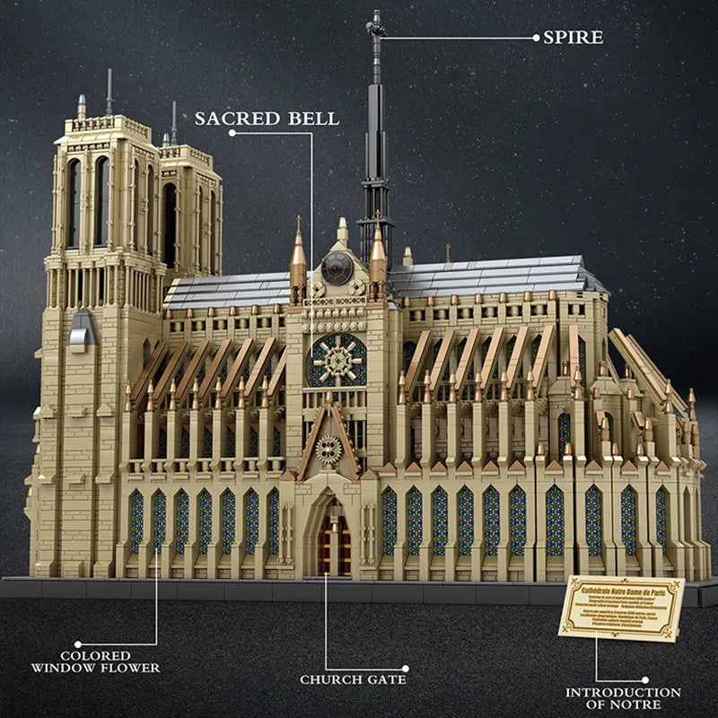 Reobrix Building Block Set: Cathedral Of Notre Dame, Model R66016
