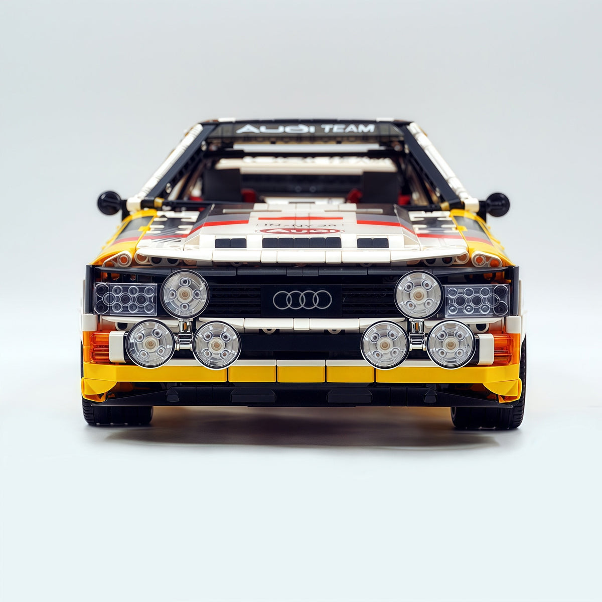 Trilumity Building Block Set: 1: 8 Audi Rally Quattro S1 Group B 1984, Genuine Authorization (3887+Piece)
