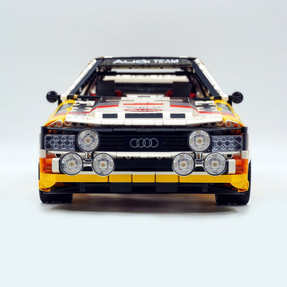 Trilumity Building Block Set: 1: 8 Audi Rally Quattro S1 Group B 1984, Genuine Authorization (3887+Piece)
