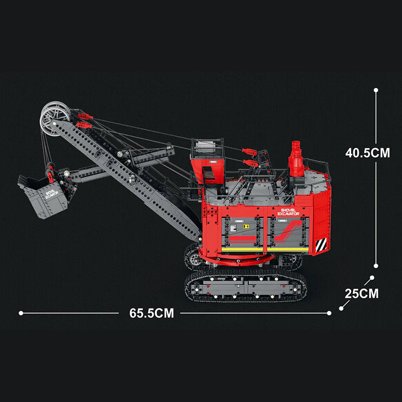 Trilumity Rope Shovel Building Block Set, Remote Control, 2,969-Piece