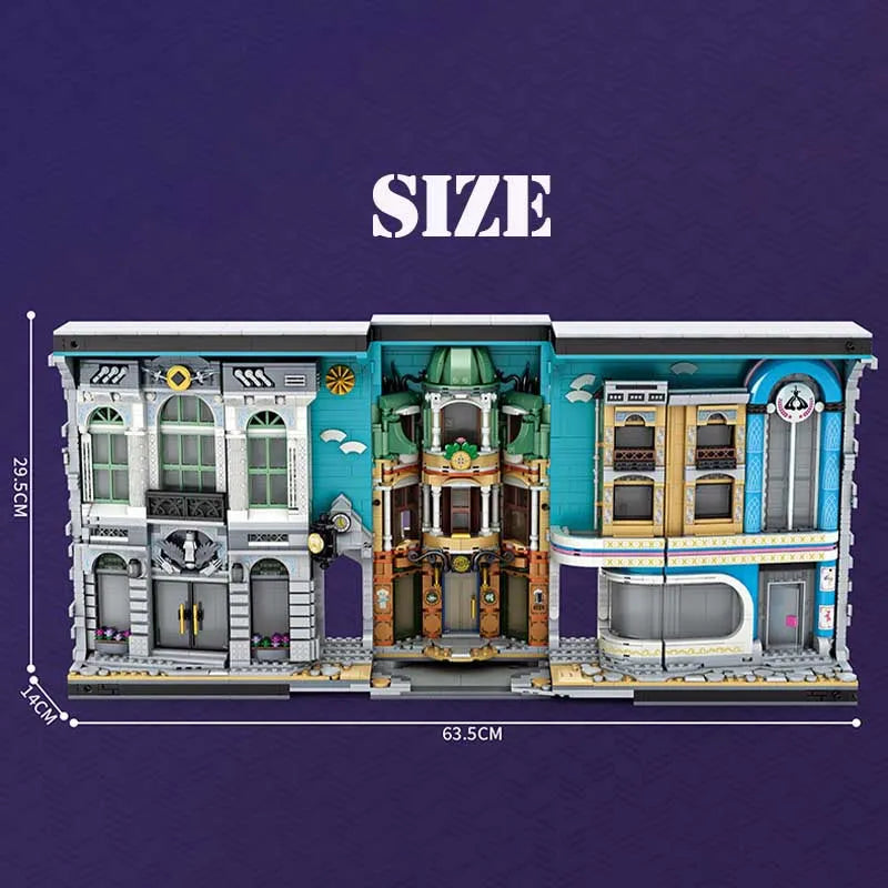 Reobrix Building Block Set: Harry Potter Streetscape Book of Architecture, Model RE66032