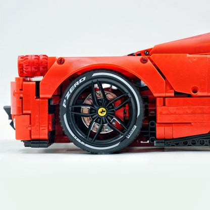 Trilumity Building Block Set: 1:8 Rosso Edition Italian Red Hypercar (4301Piece)