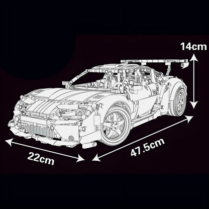 Trilumity Motorized Building Block Set: Toyota Gt86 Ultimate Edition, genuine license (2586-Piece)