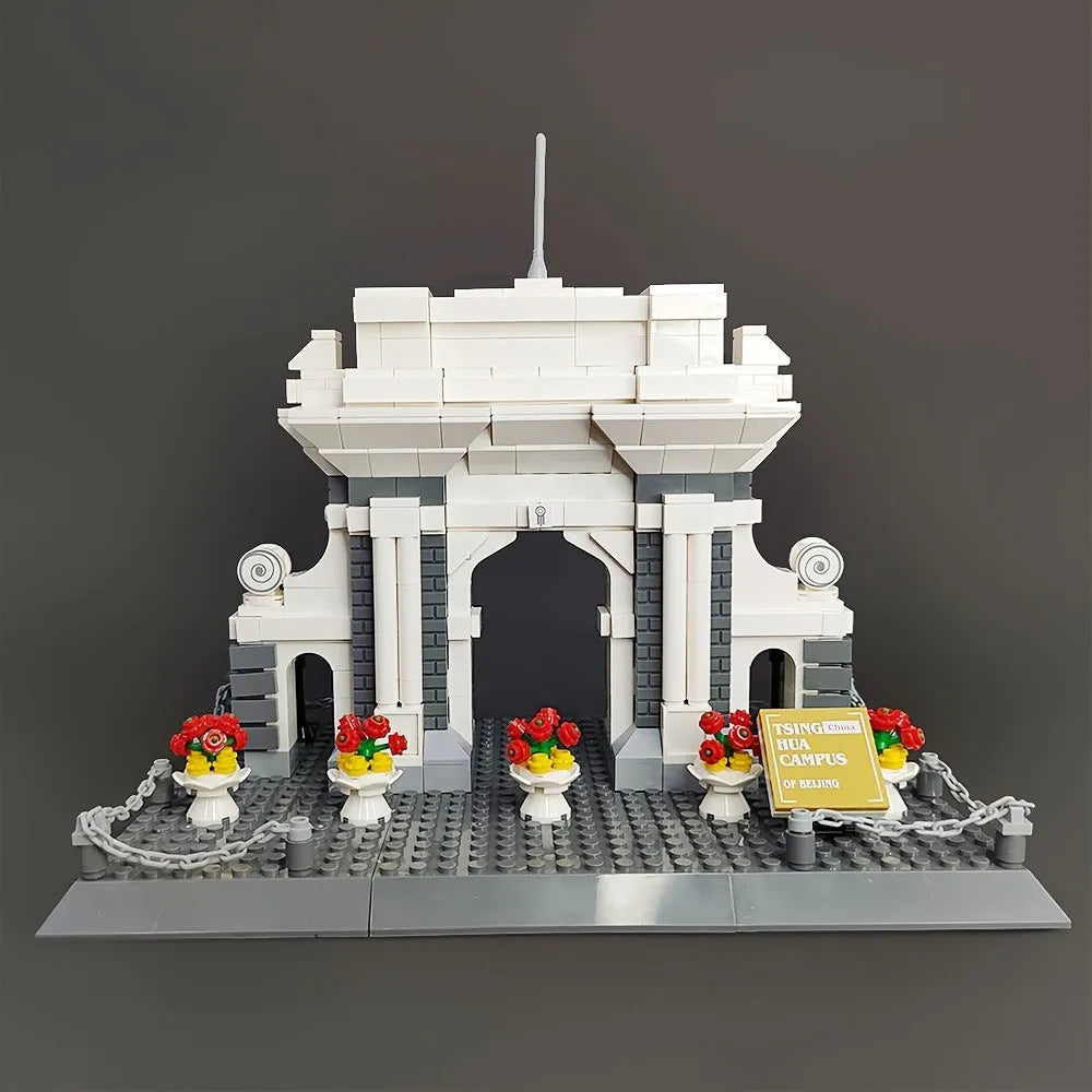 Wange Building Block Set: China Beijing Tsinghua Campus, Model 4223