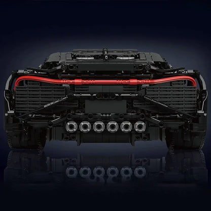 Mould King MOC Building Block Set: Motorized Bugatti La Voiture Noire Racing Car, Model 13163