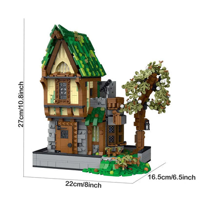 MORK MOC Building Block Set: Medieval Tavern, Model 033033