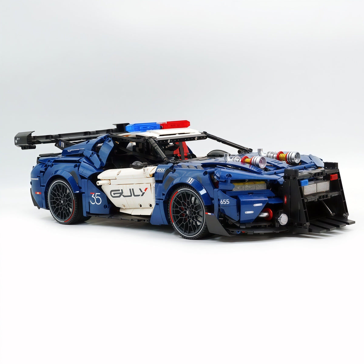 Trilumity Building Block Set: 1:8 American Mustang Police Car | The Ultimate RC Collector’s Item (3975-Piece)