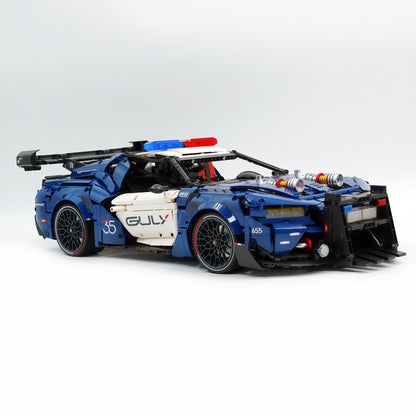 Trilumity Building Block Set: 1:8 American Mustang Police Car | The Ultimate RC Collector’s Item (3975-Piece)