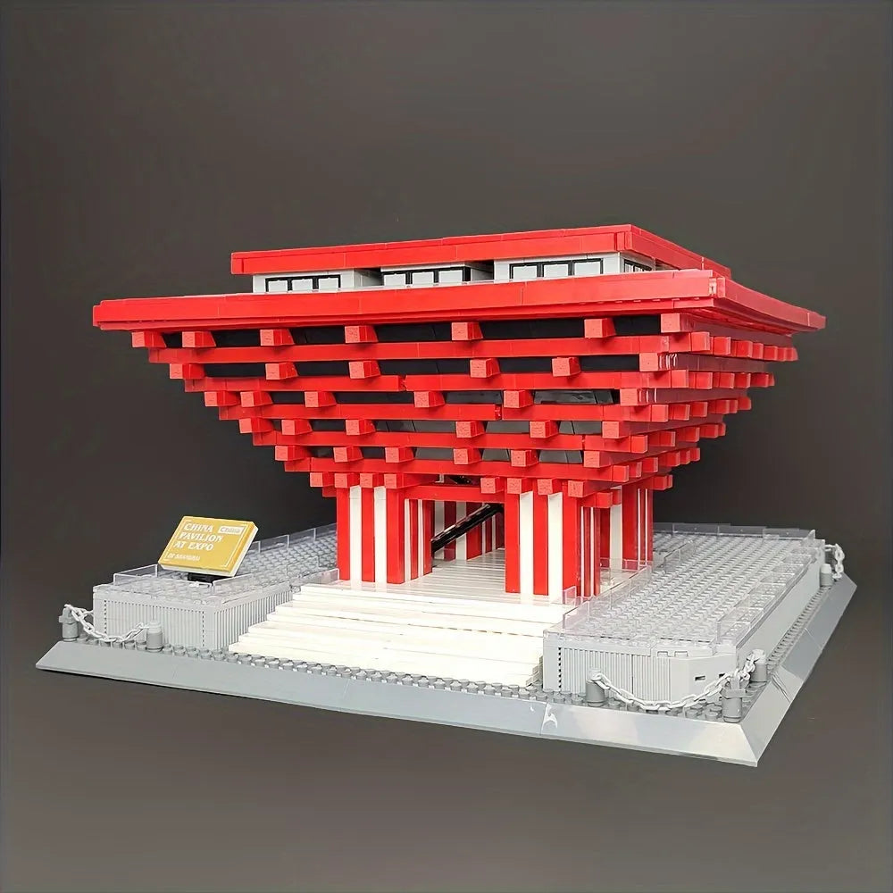 Wange Building Block Set: Famous China Pavilion At Expo 7210