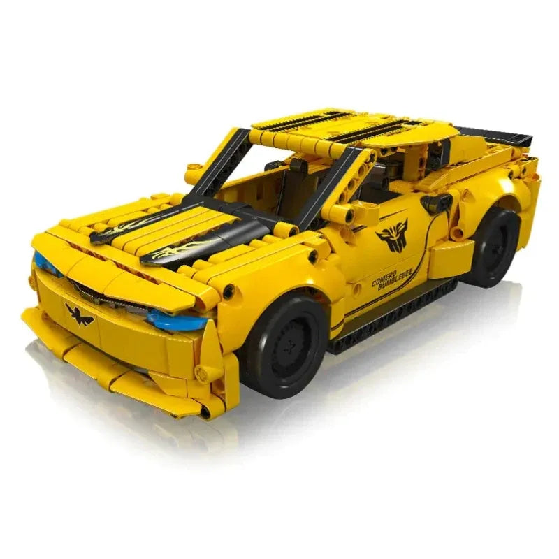 Mould King Building Block Set: Bumblebee Pull Back Sports Car, Model K15081