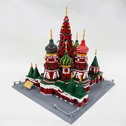 Wange MOC Building Block Set: Famous Saint Basil's Cathedral, Model 6213