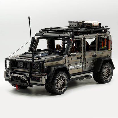 Trilumity Motorized Building Block Set: 1: 8 Mercedes Benz G 500, Ultimate Maneuver Control Off-Road | Electroplating Gun Gray Custom