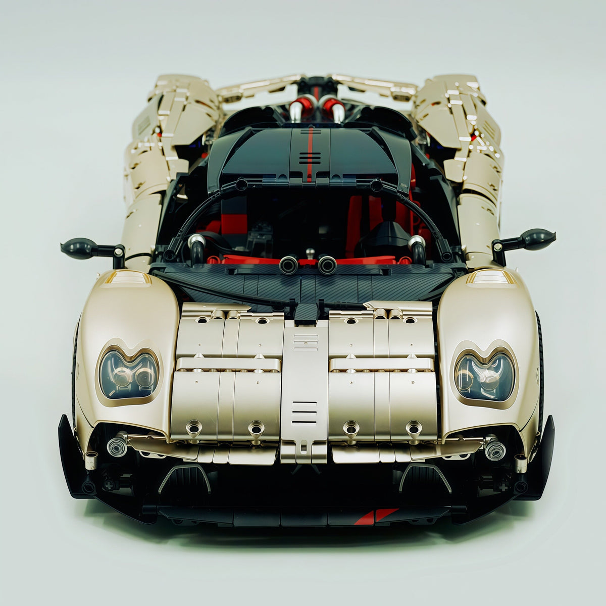 Trilumity Building Block Set: 1:8 The Ultimate Pagani Utopia Supercar | Limited Edition Champagne Gold V12 Italian Exotic (3314Piece)