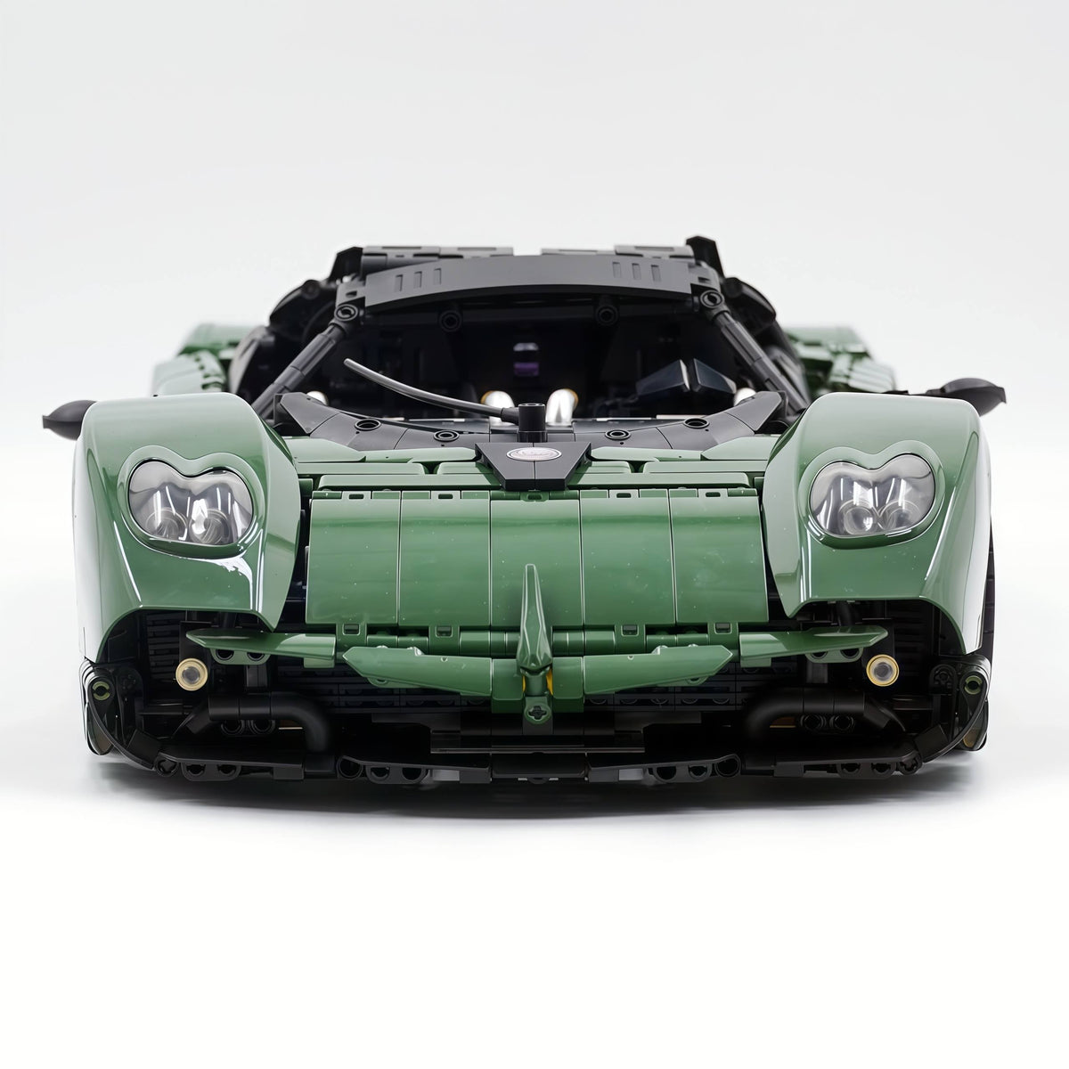 Trilumity Building Block Set: 1:8 Pagani Utopia Custom Avocado Green Paint – The Ultimate V12 Italian Hypercar (4688-Piece)