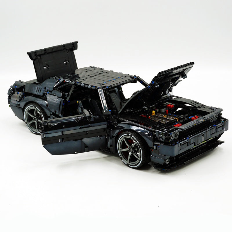 Trilumity Building Block Set: 1: 8 Dodge Challenger, Black Samurai Customized Version (3300+Piece)