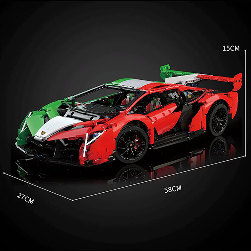 Trilumity Building Block Set: 1:8 Italia Competizione Edition Lamborghini Veneno (3611Piece)