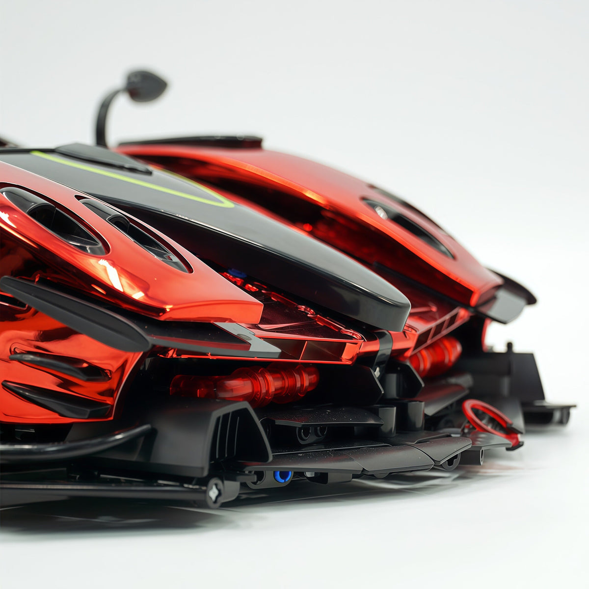 Trilumity Building Block Set: 1:8 Pagani Zonda R | Mirror Blood Red Paint Italian Hypercar (3300+-Piece)