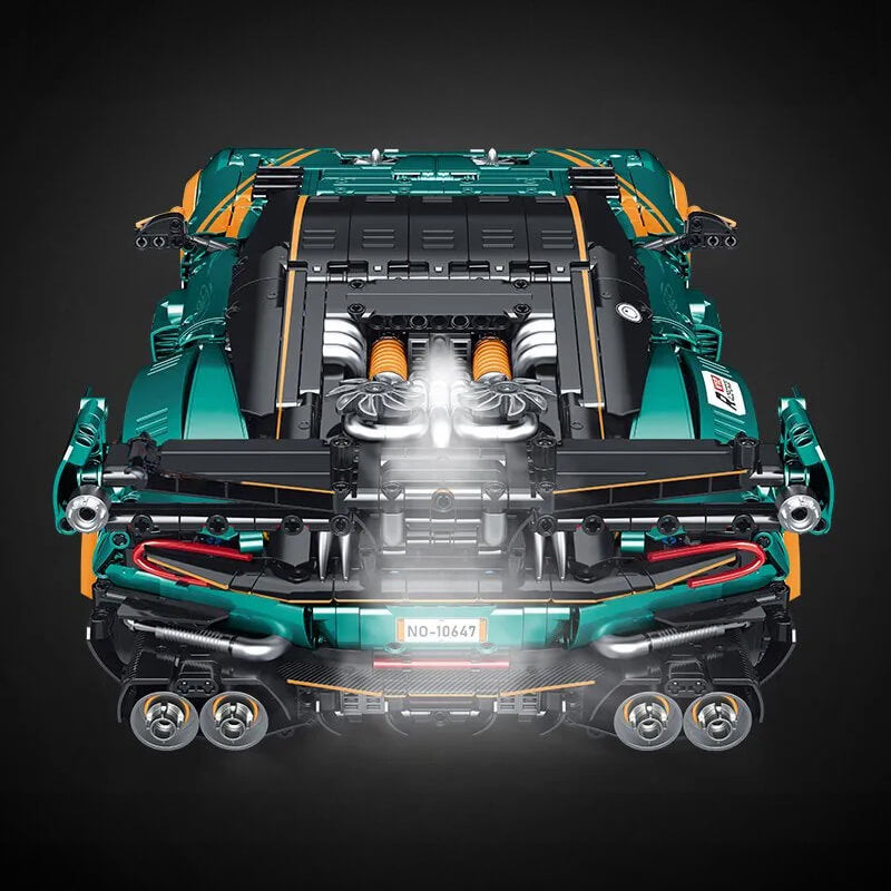 Trilumity Building Block Set: 1:8 Aston Martin Vulcan | British Racing Icon | 3794+-Piece